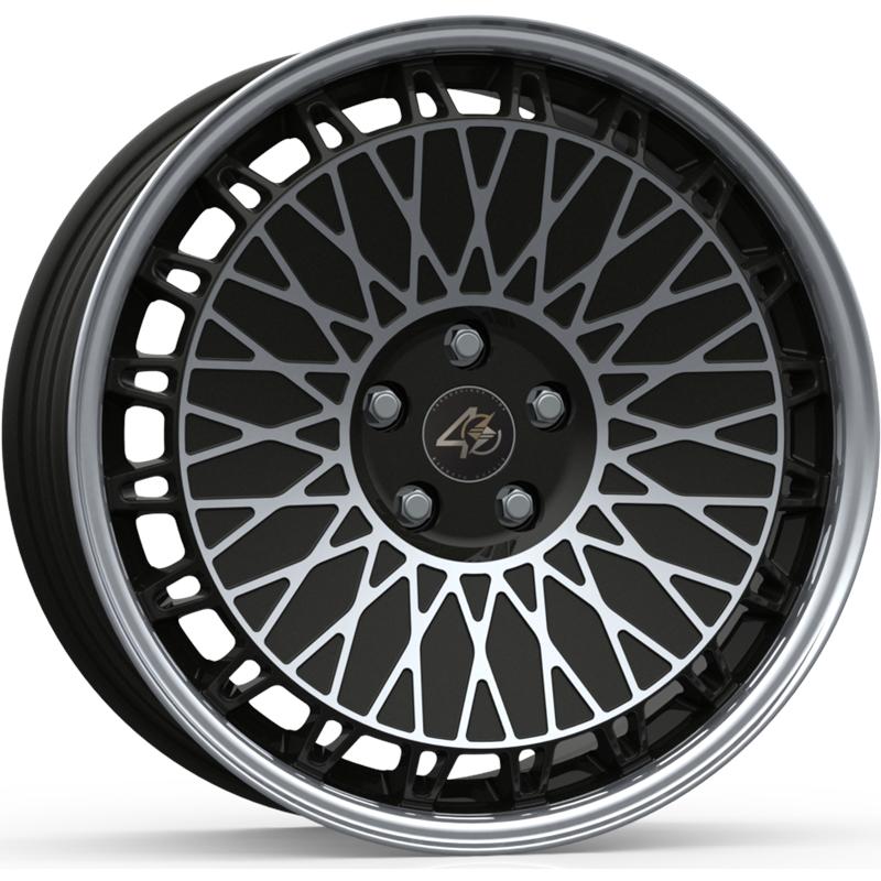 Cerchi in Lega ETA BETA Eb40 Matt Black Lip Face Polish 5 fori 19\" 8.5X19 ET50 5x112