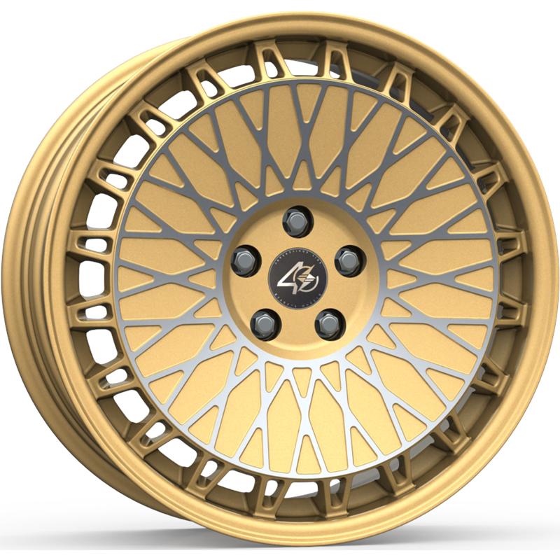 Cerchi in Lega ETA BETA Eb40 Matt Gold Face Polish 5 fori 19\" 8.5X19 ET50 5x112