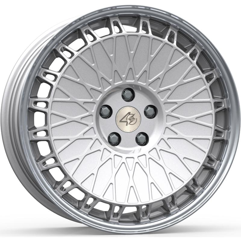 Cerchi in Lega ETA BETA Eb40 Shiny Silver Lip Polish 5 fori 19\" 8.5X19 ET45 5x114.3