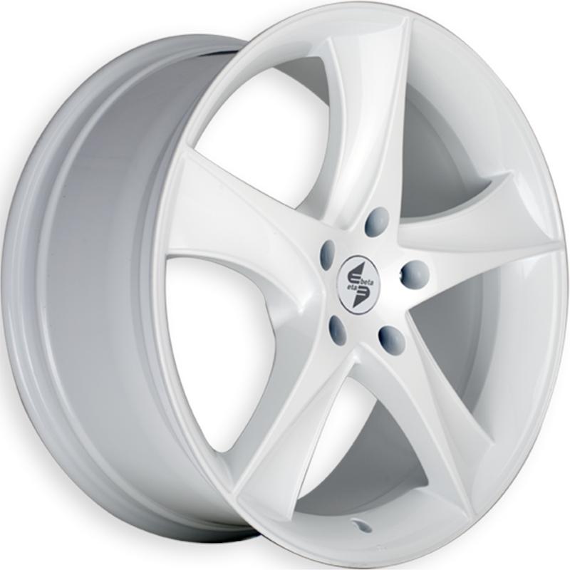 Cerchi in Lega ETA BETA Jofiel Shiny White Full Polish 5 fori 18\" 8X18 ET45 5x114.3