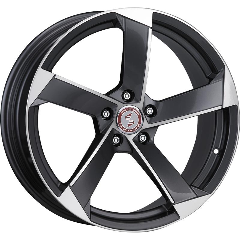 Cerchi in Lega ETA BETA Magic Shiny Anthracite Full Polish 5 fori 19\" 8.5X19 ET47 5x112