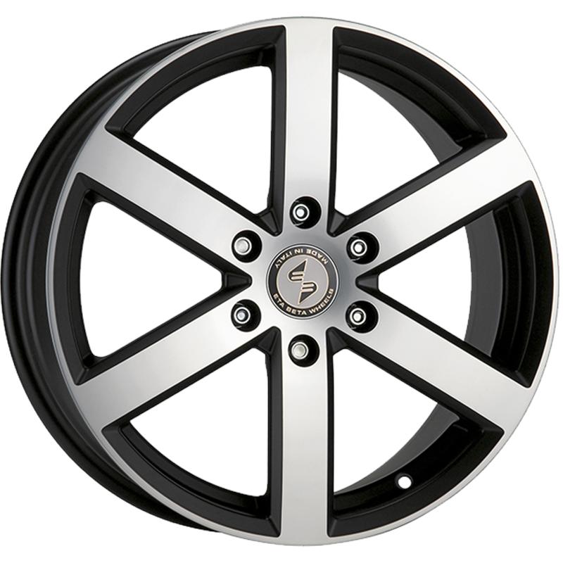 Cerchi in Lega ETA BETA Robus Matt Black Full Polish 6 fori 16\" 7X16 ET50 6x130