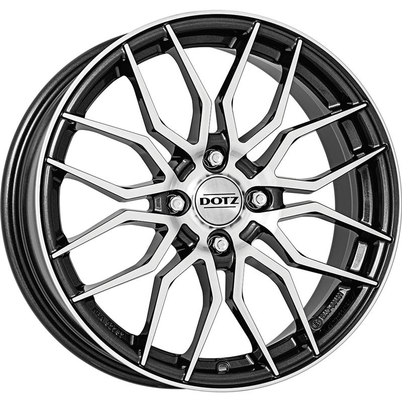 Cerchi in Lega DOTZ Limerock Gun Metallic Mirror 4 fori 16\" 6.5X16 ET20 4x108