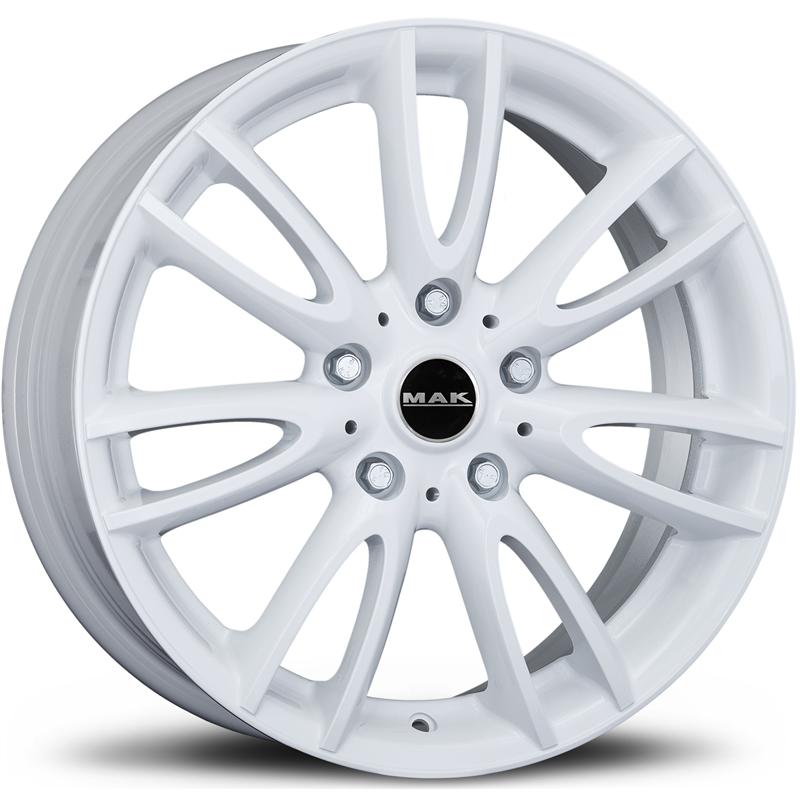 Cerchi in Lega MAK Jackie Gloss White 4 fori 18\" 7X18 ET52 4x100