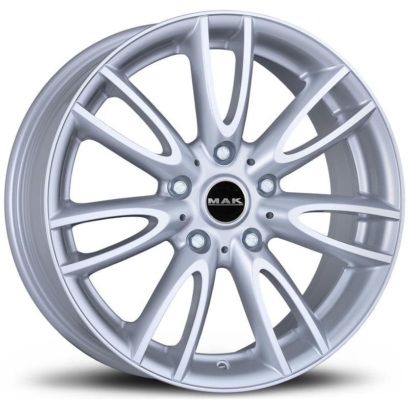 Cerchi in Lega MAK Jackie Silver 5 fori 18\" 7.5X18 ET52 5x120
