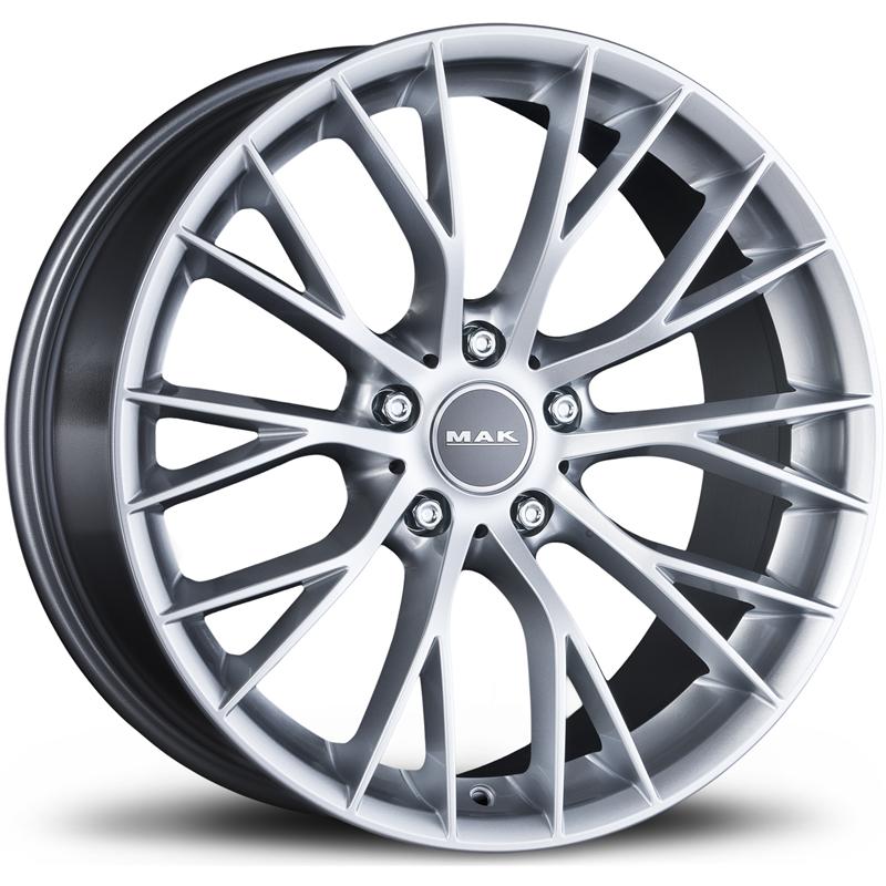 Cerchi in Lega MAK Munchen Silver 5 fori 20\" 9.5X20 ET35 5x120