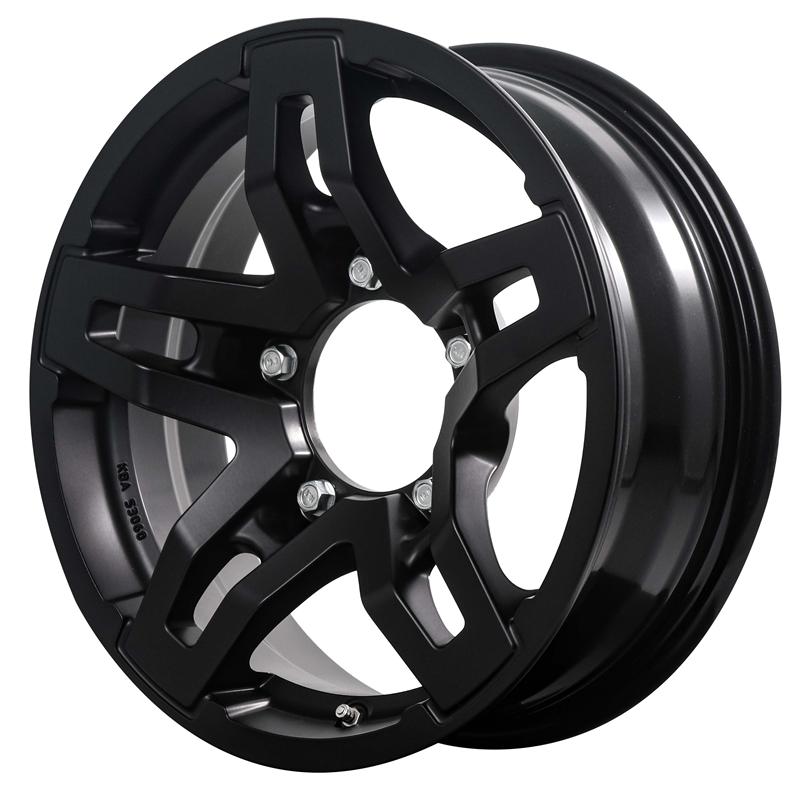 Cerchi in Lega Mim Safari Glossy Black 5 fori 15\" 5.5X15 ET5 5x139.7