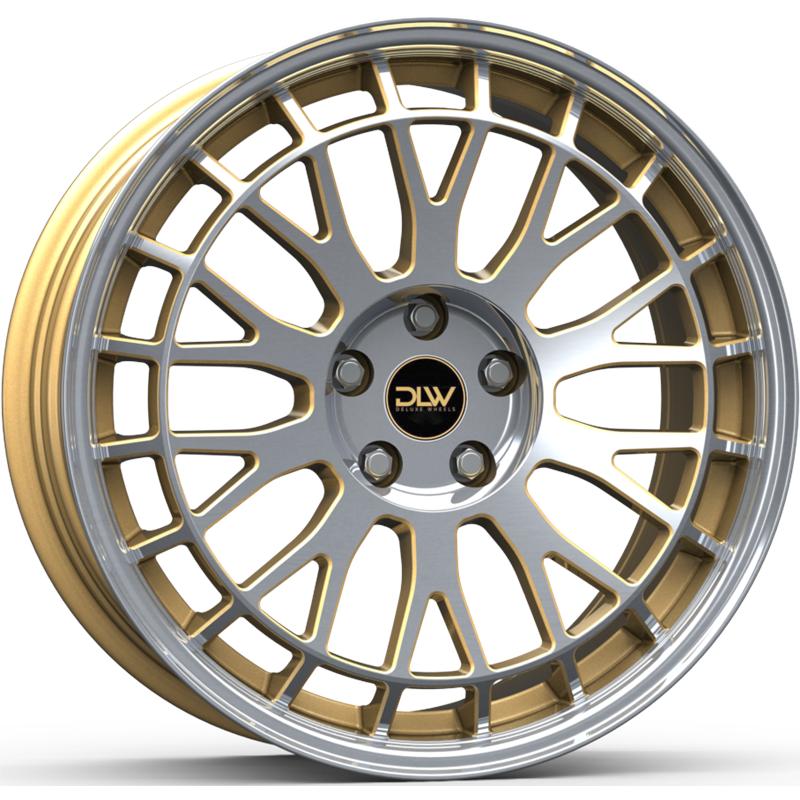 Cerchi in Lega ETA BETA Unit Matt Gold Full Polish 5 fori 19\" 8.5X19 ET33 5x108