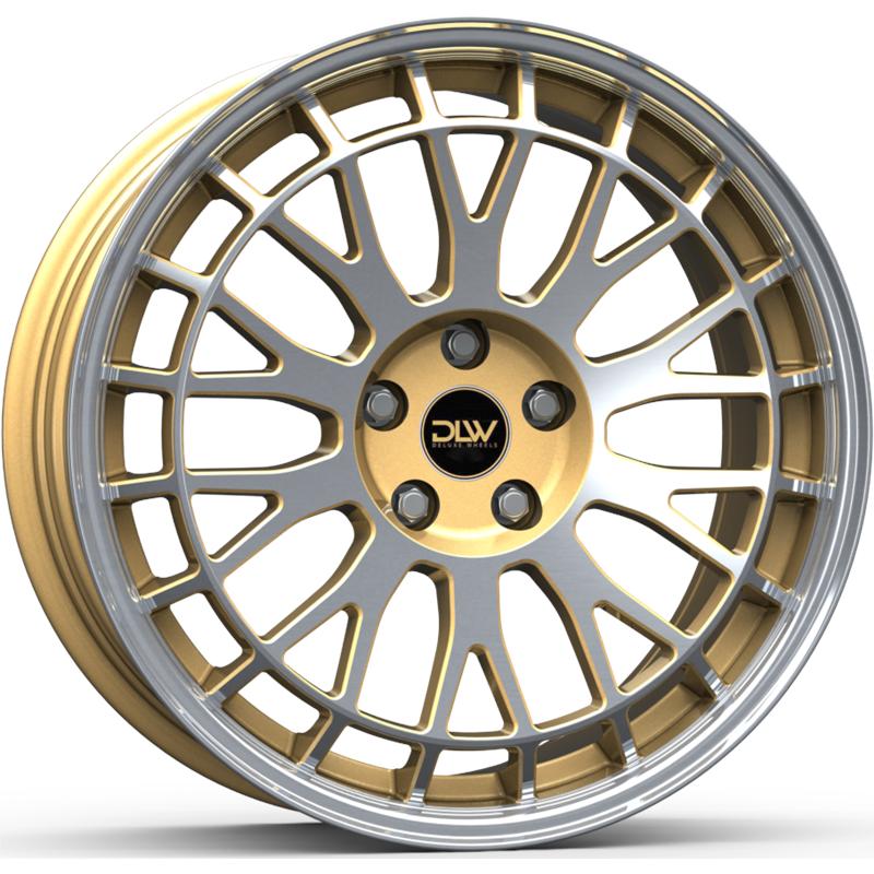 Cerchi in Lega ETA BETA Unit Shiny Gold Lip face Polish 5 fori 19\" 8.5X19 ET25 5x112