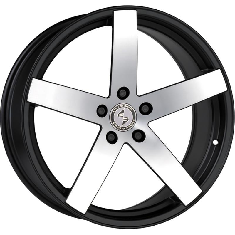 Cerchi in Lega ETA BETA Uros S Matt Black Full Polish 5 fori 18\" 8.5X18 ET28 5x112