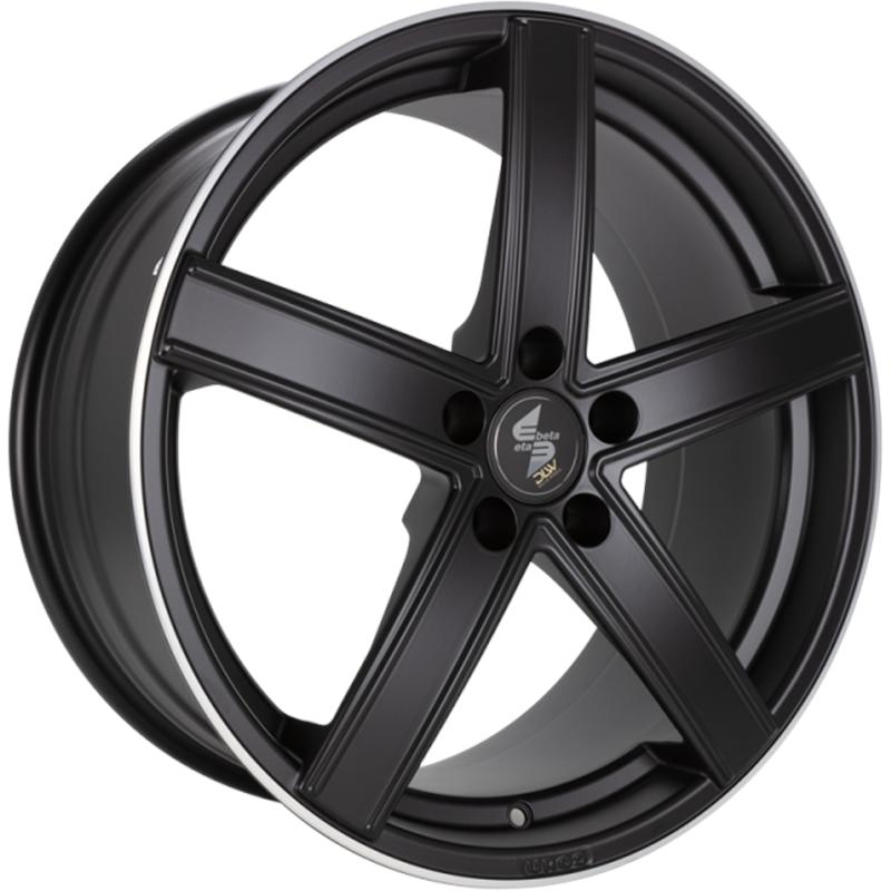 Cerchi in Lega ETA BETA UroS-K Matt Black Lip Polish 5 fori 19\" 9.5X19 ET45 5x112