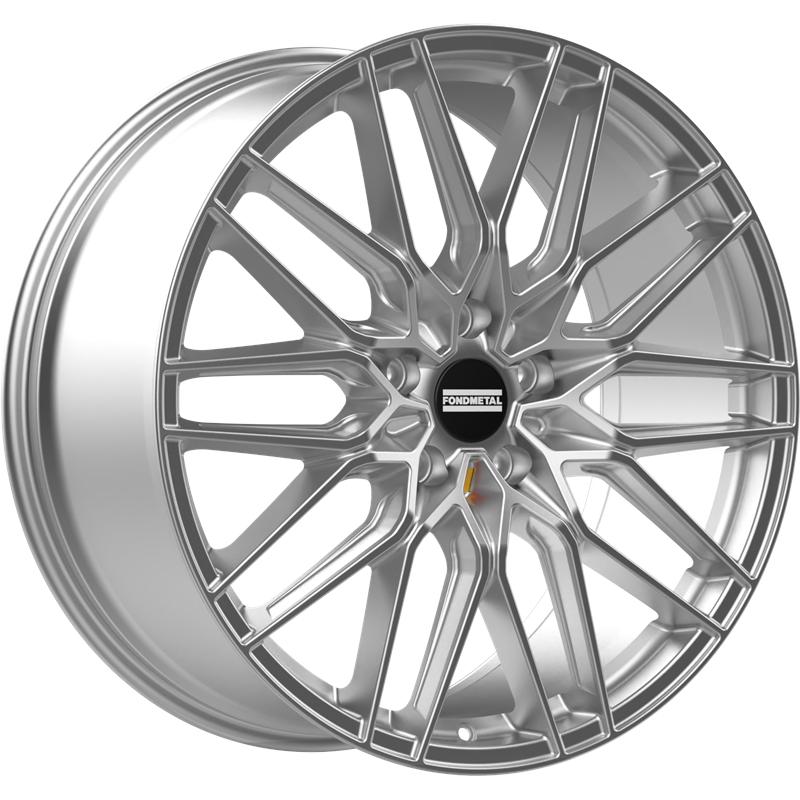 Cerchi in Lega FONDMETAL Cratos Glossy Silver 5 fori 21\" 11X21 ET37 5x120