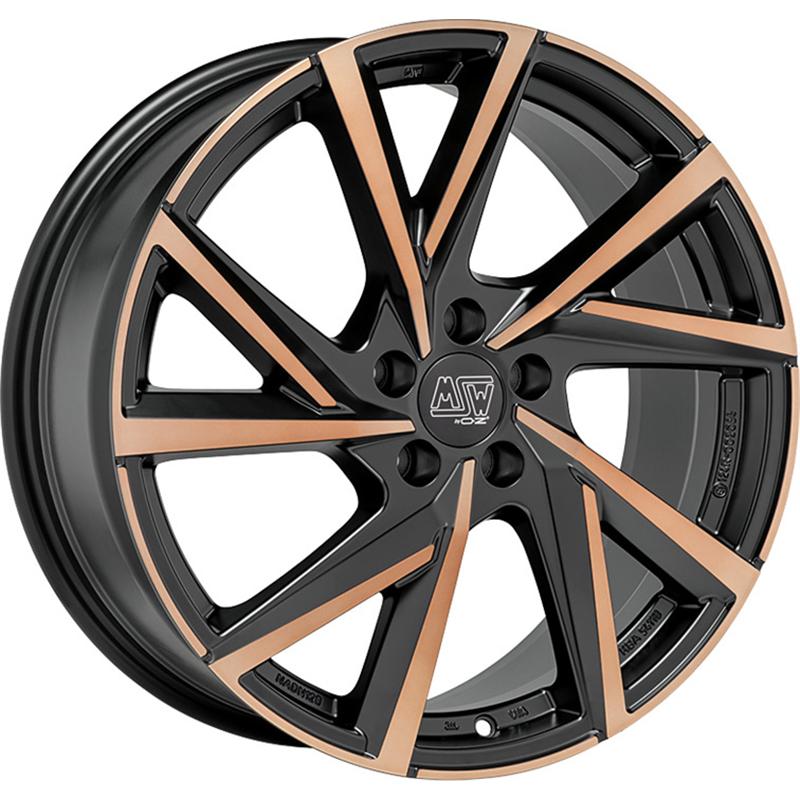 Cerchio MSW Msw 80-5 Matt Black Copper fp 5 fori 19\" 8X19 ET45 5x112