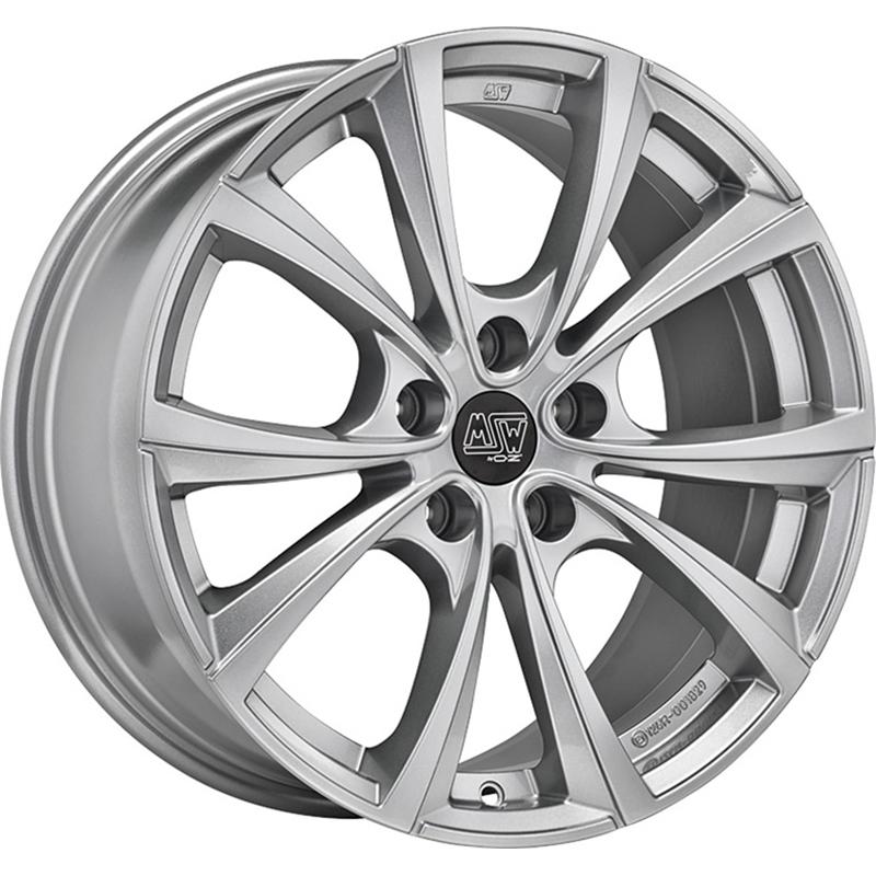 Cerchi in Lega Msw Msw 27t Full Silver 5 fori 18\" 8.5X18 ET40 5x114.3