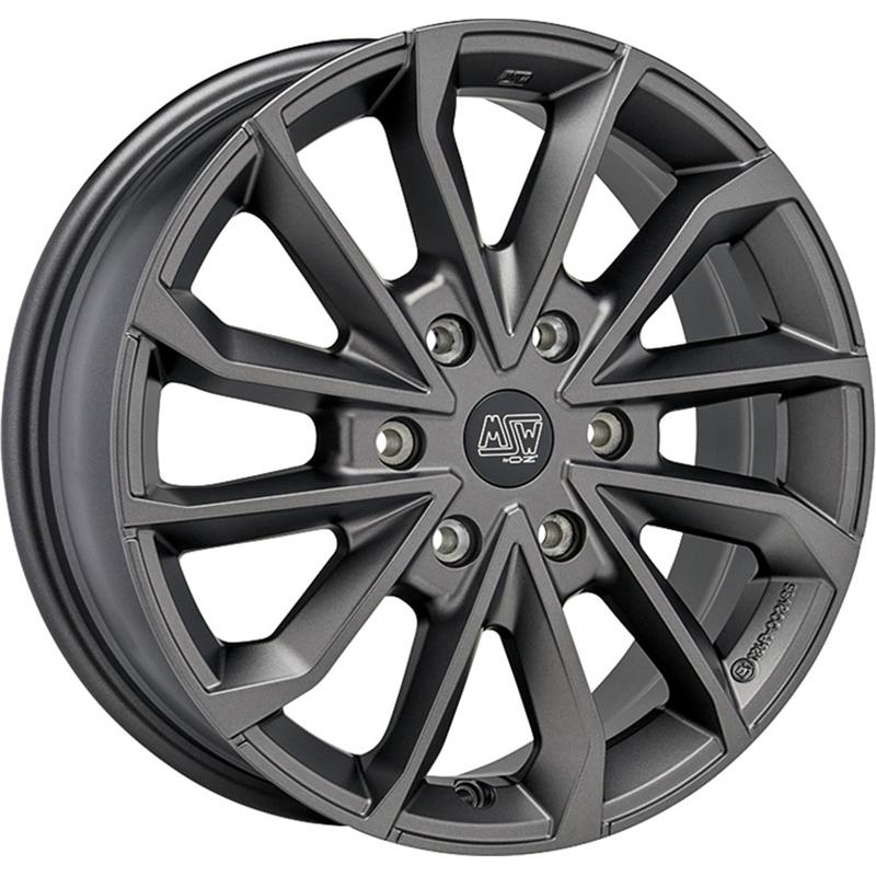 Cerchi in Lega Msw Msw 42 Van Matt Dark Grey 6 fori 17\" 6.5X17 ET50 6x120
