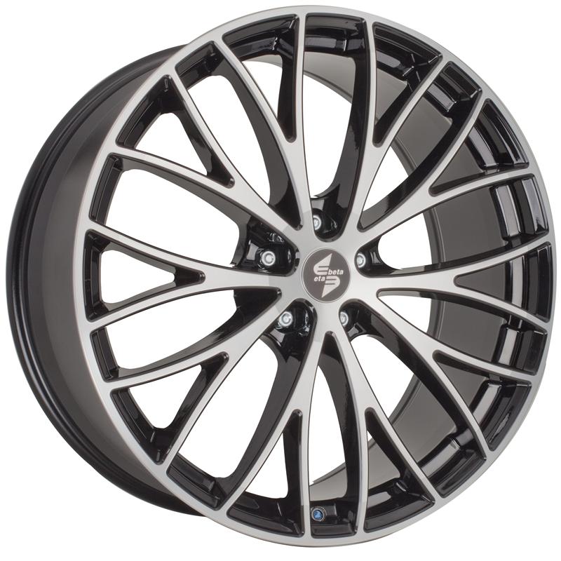 Cerchi in Lega Eta beta PiumA-C Shiny Black Full Polish 5 fori 20\" 9X20 ET35 5x112