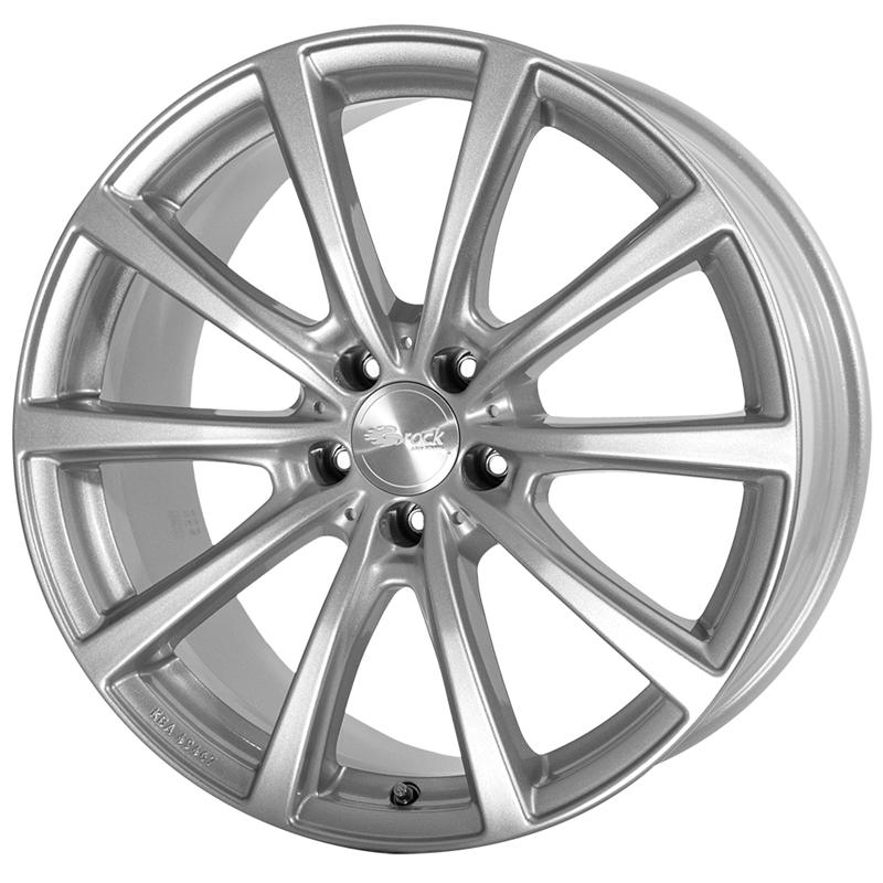 Cerchi in Lega Brock B32 Kristal Silver 5 fori 18\" 7.5X18 ET50 5x108