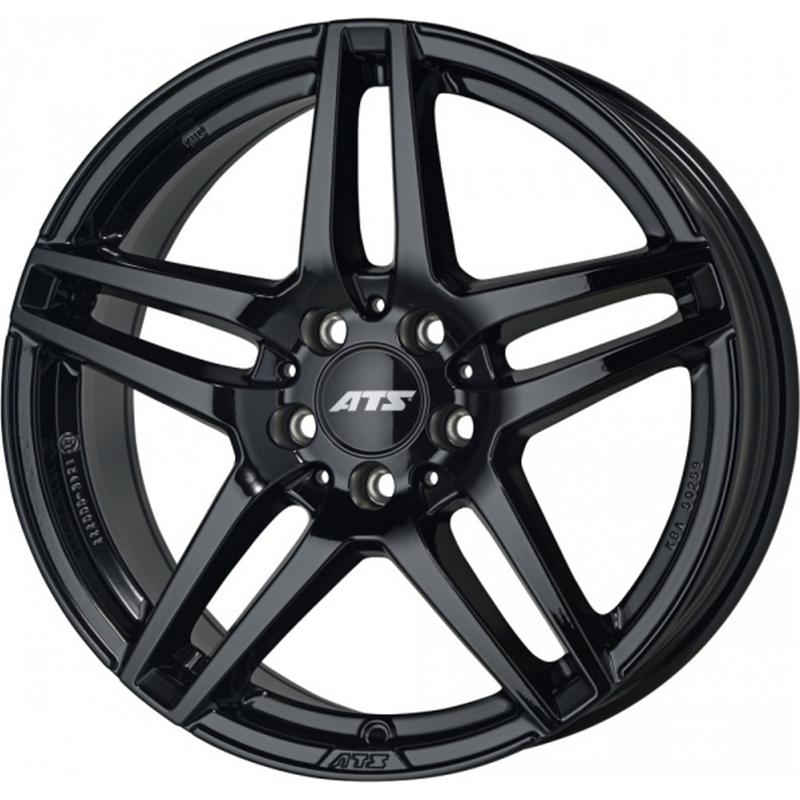 Cerchi in Lega Ats Mizar Diamant Schwarz 5 fori 17\" 7.5X17 ET36 5x112