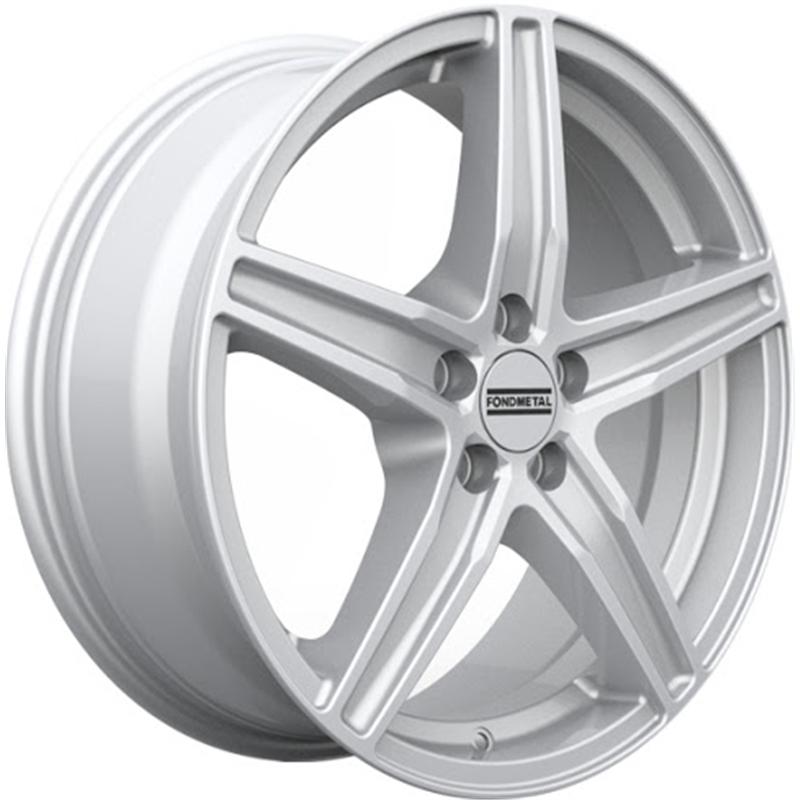 Cerchi in Lega FONDMETAL 8100 Glossy Silver 5 fori 16\" 6.5X16 ET33 5x112