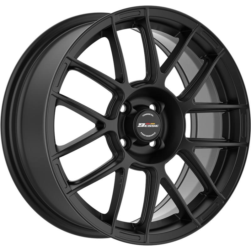 Cerchi in Lega Fondmetal 9esse Matt Black 4 fori 17\" 7X17 ET35 4x98