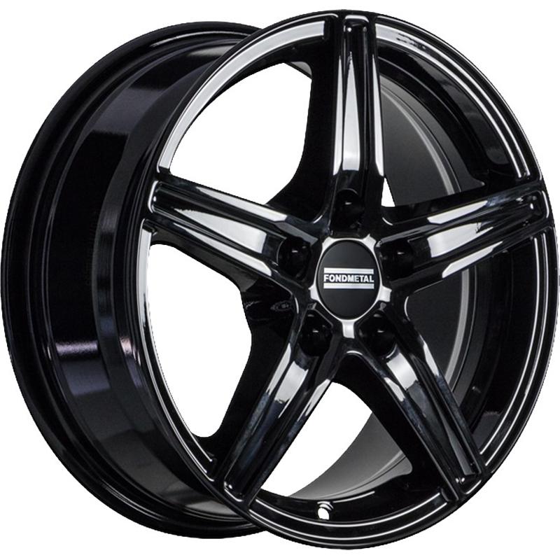 Cerchi in Lega FONDMETAL 8100 Glossy Black 5 fori 16\" 6.5X16 ET40 5x114.3