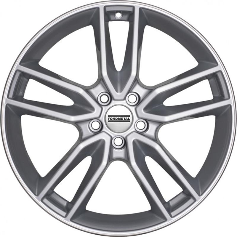 Cerchi in Lega Fondmetal Koros Glossy Silver 5 fori 16\" 6.5X16 ET43 5x112