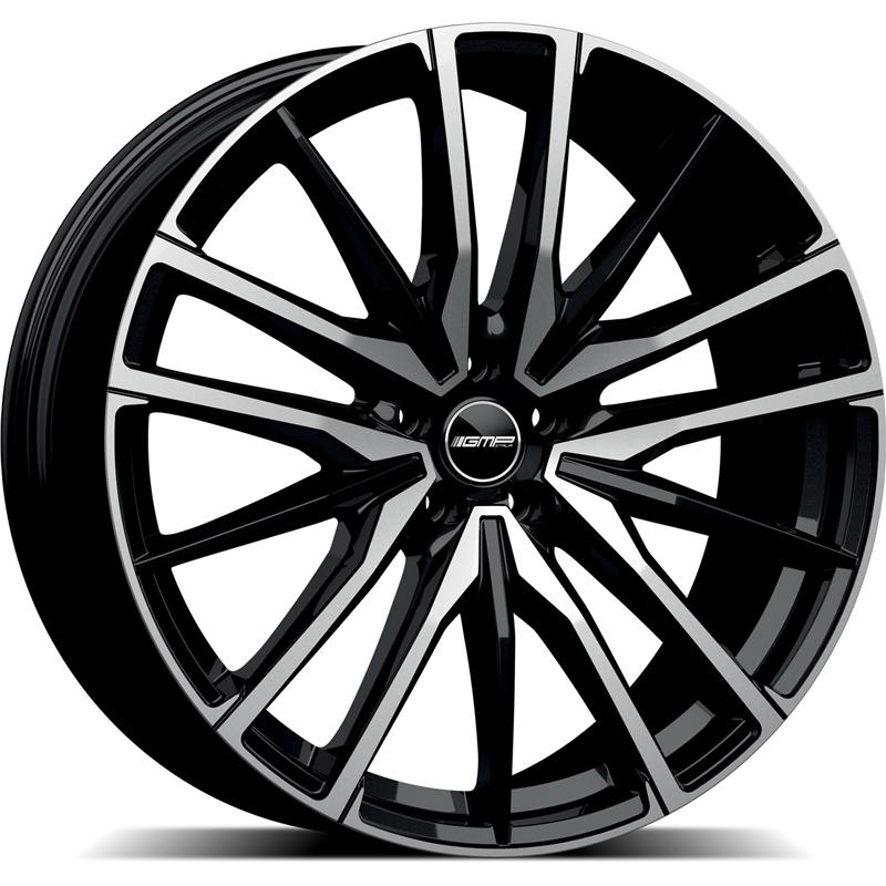 Cerchi in Lega Gmp Sparta Black Diamond 5 fori 22\" 9.5X22 ET37 5x114.3