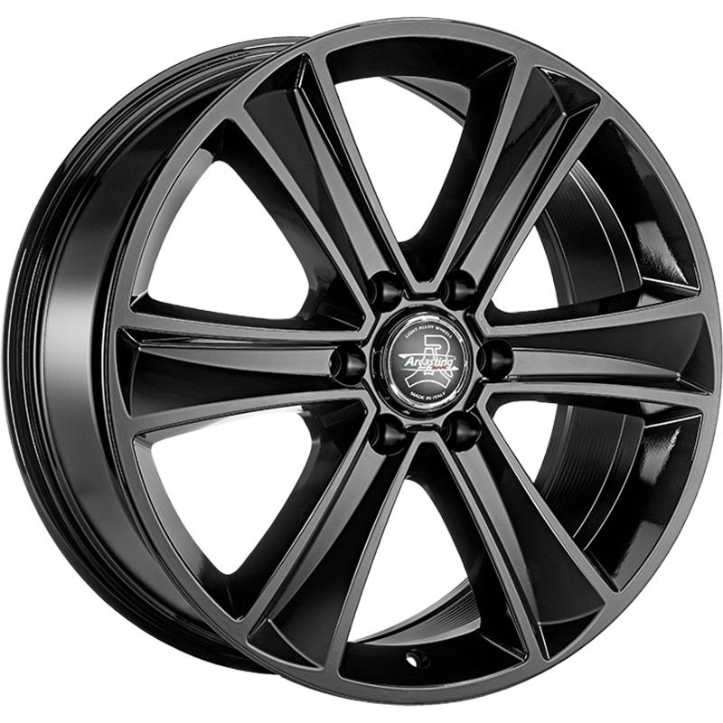 Cerchi in Lega Arcasting Mammut6 Glossy Black 6 fori 18\" 8X18 ET50 6x130
