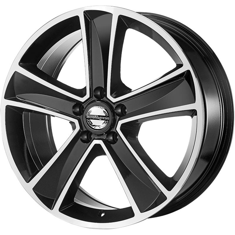 Cerchi in Lega Tecnomagnesio Big5 Black Polished 5 fori 16\" 7X16 ET50 5x160