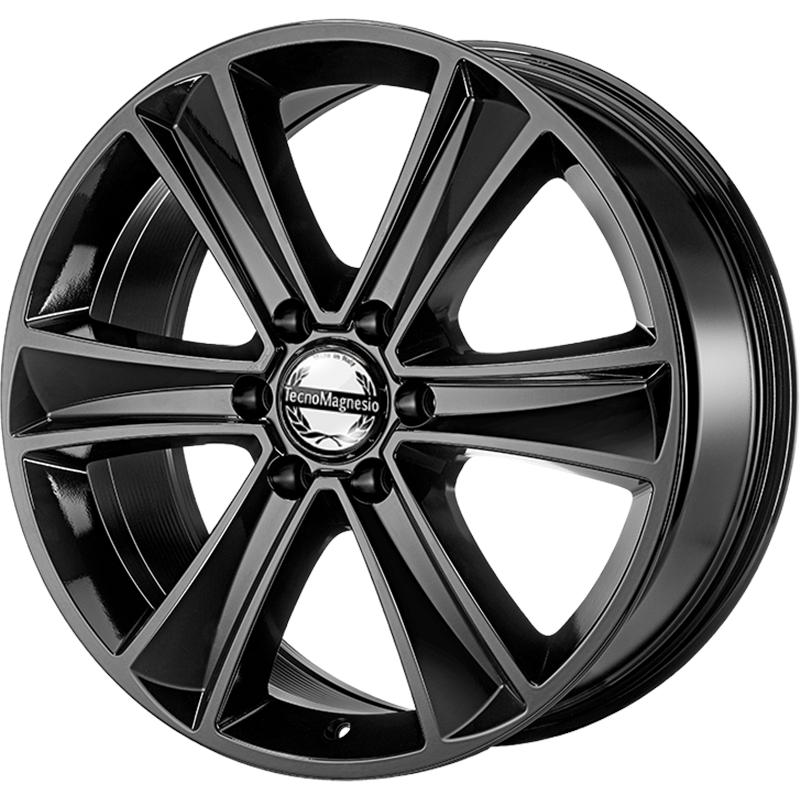 Cerchi in Lega Tecnomagnesio Big6 Glossy Black 6 fori 18\" 8X18 ET50 6x130