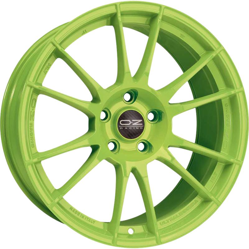 Cerchi in Lega OZ RACING Ultraleggera Hlt Acid Green 5 fori 19\" 9X19 ET25 5x112