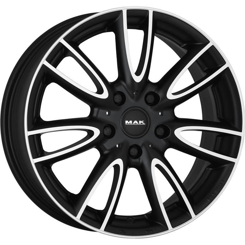Cerchi in Lega MAK Jackie Ice Black 5 fori 18\" 7.5X18 ET51 5x112