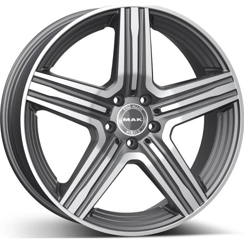 Cerchi in Lega MAK Lewis Gun Metallic Mirror 5 fori 20\" 9X20 ET57 5x112