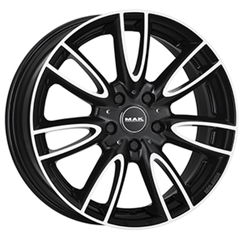 Cerchi in Lega MAK Jackie Anod White Black 4 fori 15\" 5.5X15 ET45 4x100