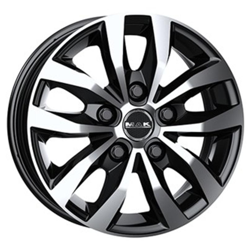 Cerchi in Lega MAK Load Black Mirror 5 fori 17\" 7X17 ET46 5x108