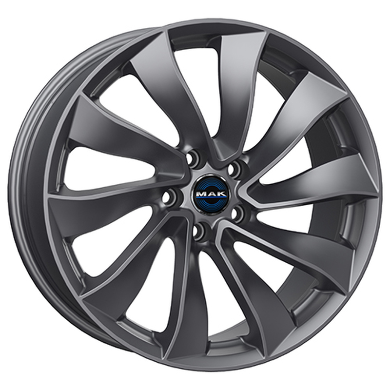 Cerchi in Lega Mak Solar Gloss Gun Metal 5 fori 18\" 8.5X18 ET40 5x114.3