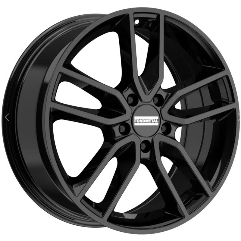 Cerchi in Lega Fondmetal Koros Glossy Black 5 fori 18\" 7.5X18 ET44 5x112