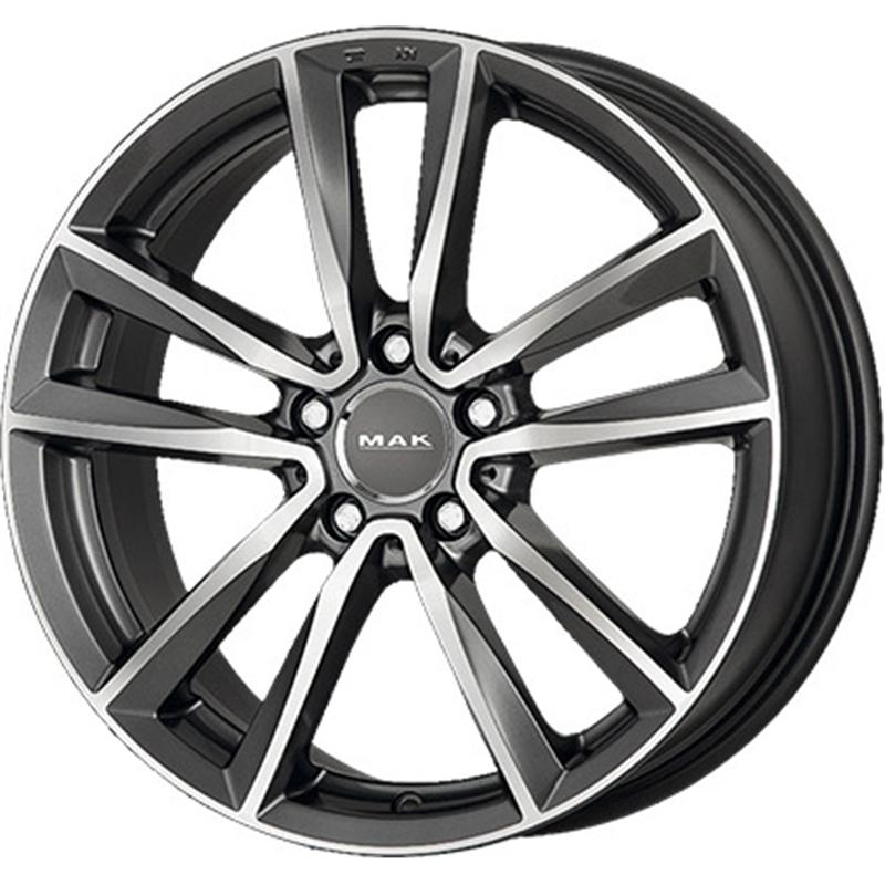 Cerchi in Lega MAK Bremen Gun Metallic Mirror 5 fori 18\" 8X18 ET38 5x112