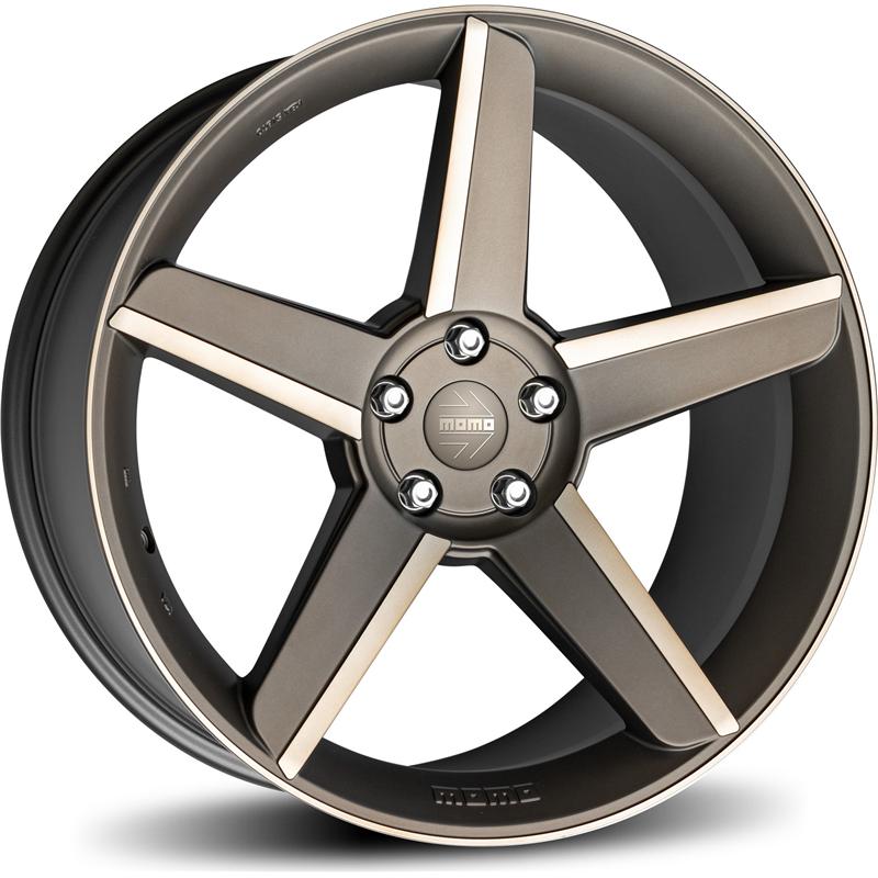 Cerchi in Lega MOMO WHEELS Stealth Mag Matt Anthracite Polished 5 fori 20\" 10X20 ET35 5x112