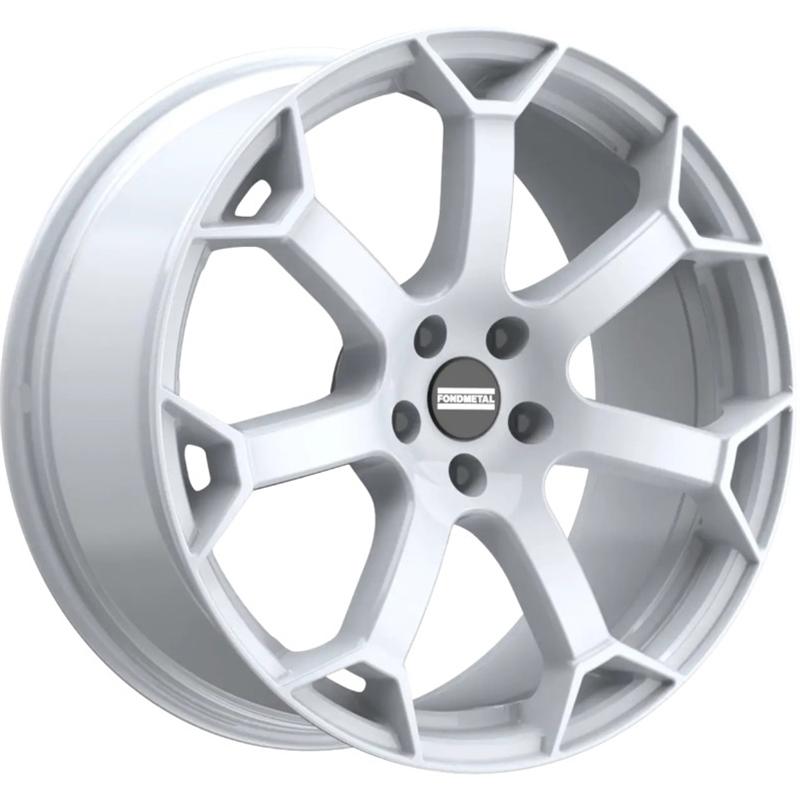 Cerchi in Lega Fondmetal Zephyrus Glossy White 5 fori 19\" 8.5X19 ET21 5x112