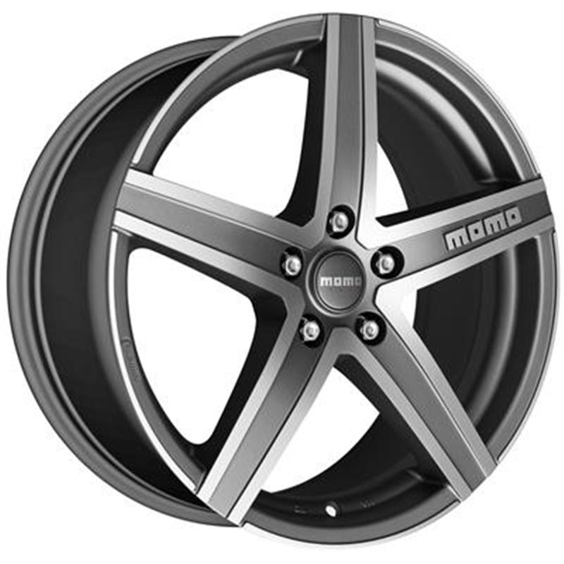 Cerchi in Lega MOMO WHEELS Hyperstar Evo Matt Anthracite Polished 4 fori 15\" 6X15 ET43 4x100