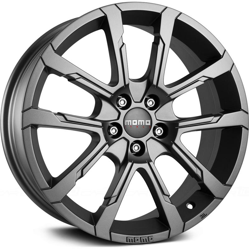 Cerchi in Lega MOMO WHEELS Quantum Matt Anthracite 5 fori 17\" 7X17 ET50 5x120