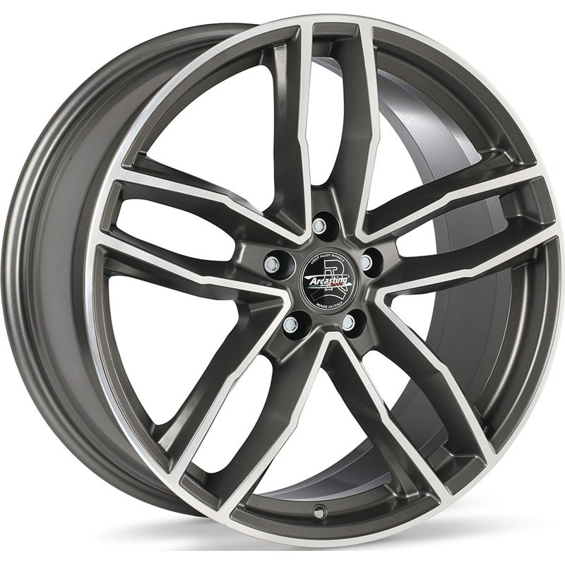 Cerchi in Lega Arcasting Canova Antracite Diamante Lucido 5 fori 19\" 8.5X19 ET45 5x114.3