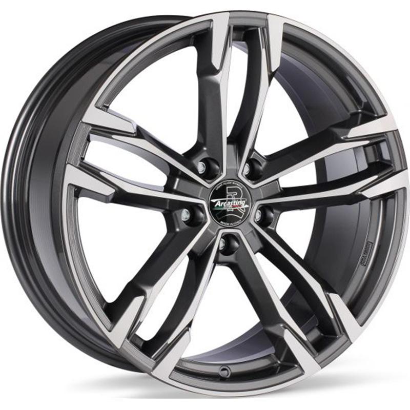 Cerchi in Lega Arcasting Giorgione Antracite Diamante Lucido 5 fori 19\" 9.5X19 ET40 5x120