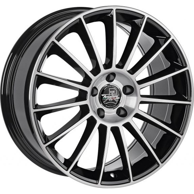 Cerchi in Lega Arcasting Icestorm Nero Diamante 5 fori 18\" 8X18 ET35 5x112