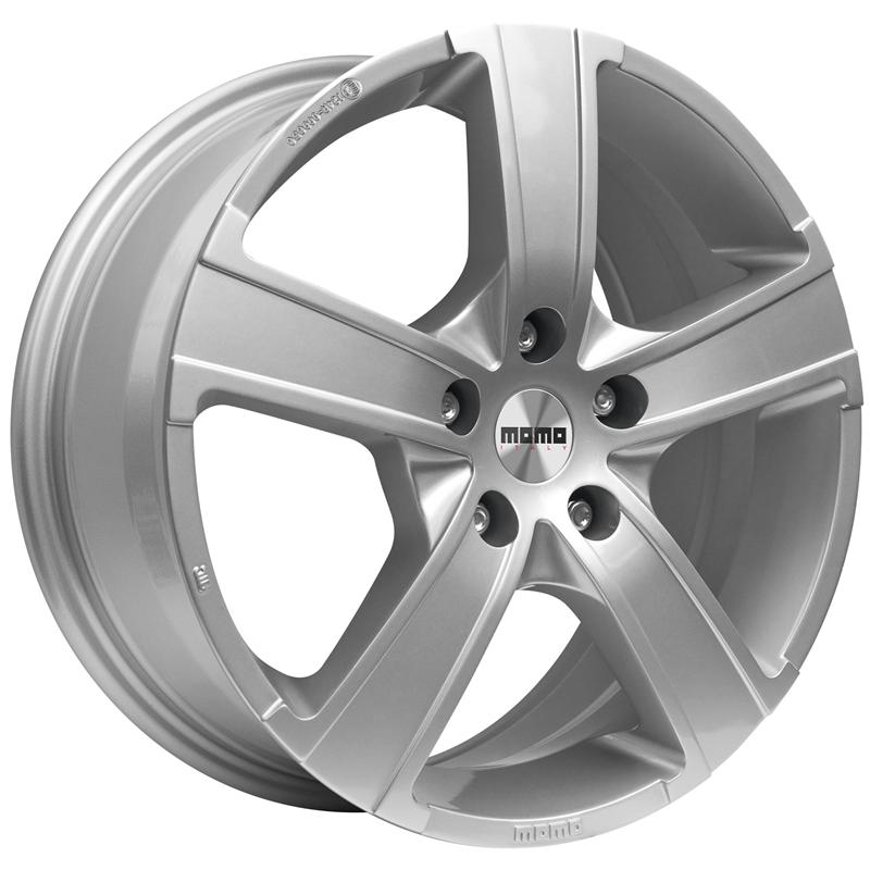 Cerchi in Lega MOMO WHEELS Win Pro Silver 5 fori 17\" 7X17 ET54 5x112