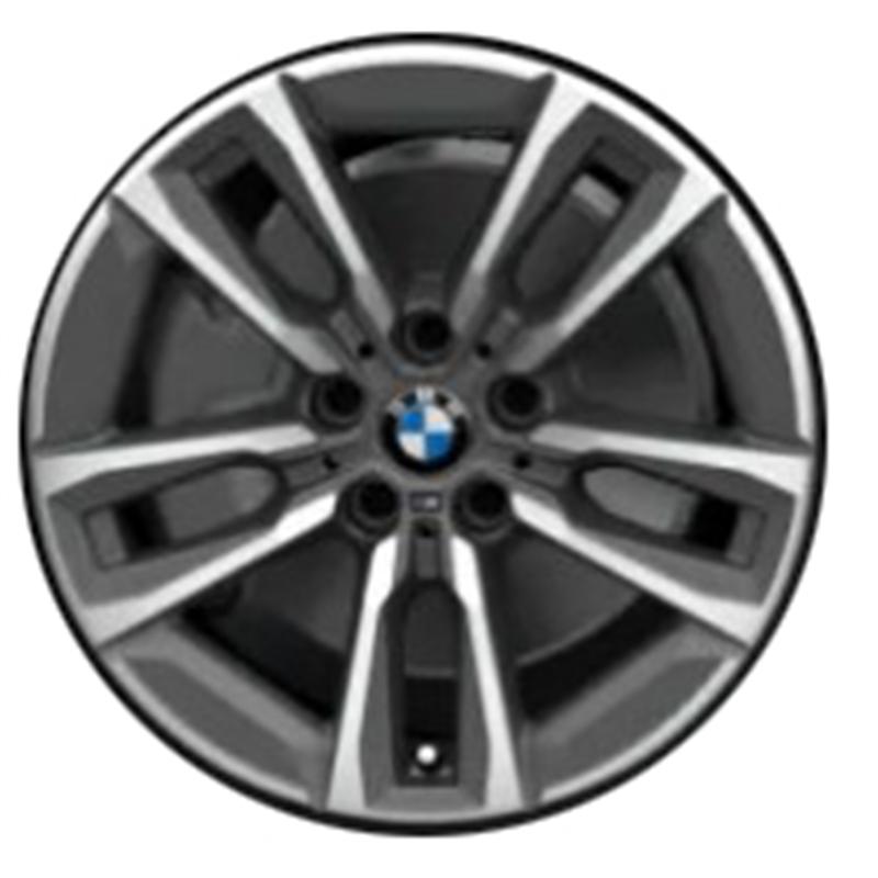 Cerchi in Lega ORIGINALE BMW 834m Originali Bmw Gun Metallic Mirror 5 fori 17\" 7.5X17 ET54 5x112