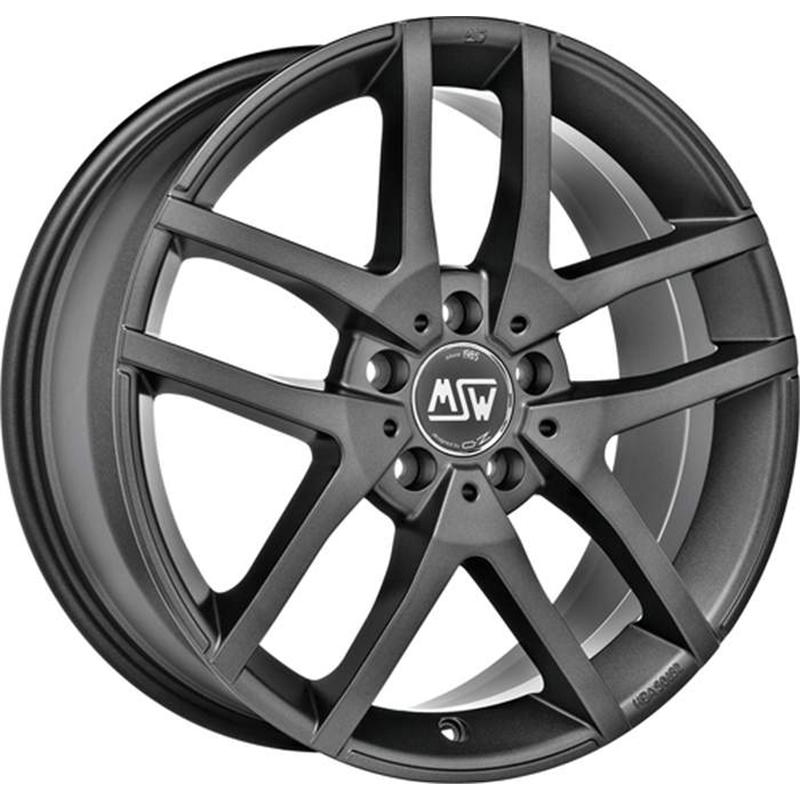 Cerchi in Lega MSW Msw 28 Matt Dark Grey 5 fori 16\" 6.5X16 ET38 5x112
