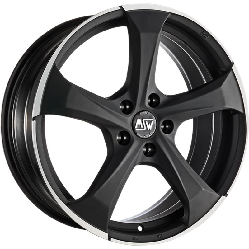 Cerchi in Lega MSW Msw 47 Matt Dark Titan Full Polished 5 fori 19\" 8X19 ET21 5x112