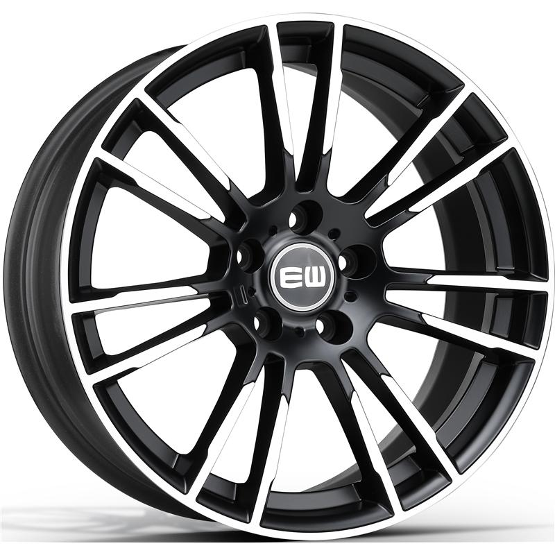Cerchi in Lega Ew Ew01 Stargaze Black Polished 5 fori 17\" 8X17 ET30 5x112